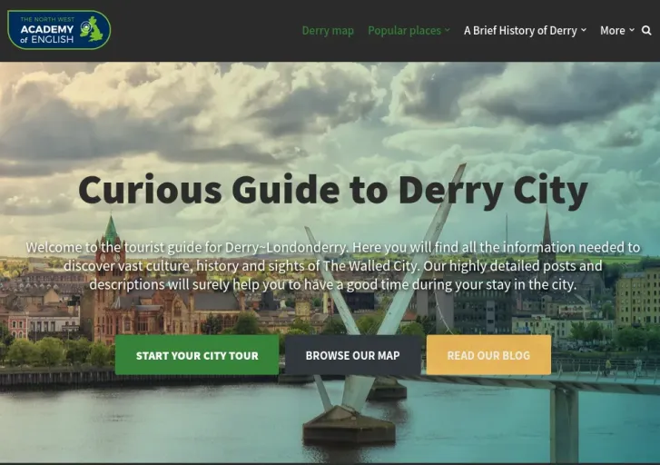 Screenshot of the Derry Virtual Guide project
